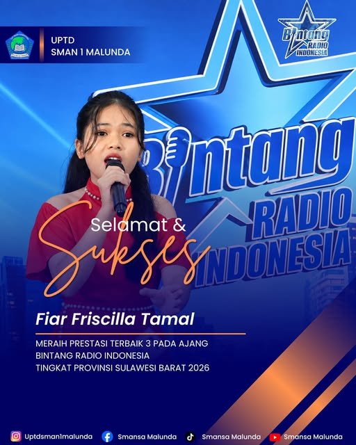 Juara 3 Lomba Bintang Radio Indonesia Tingkat Provinsi Sulawesi Barat